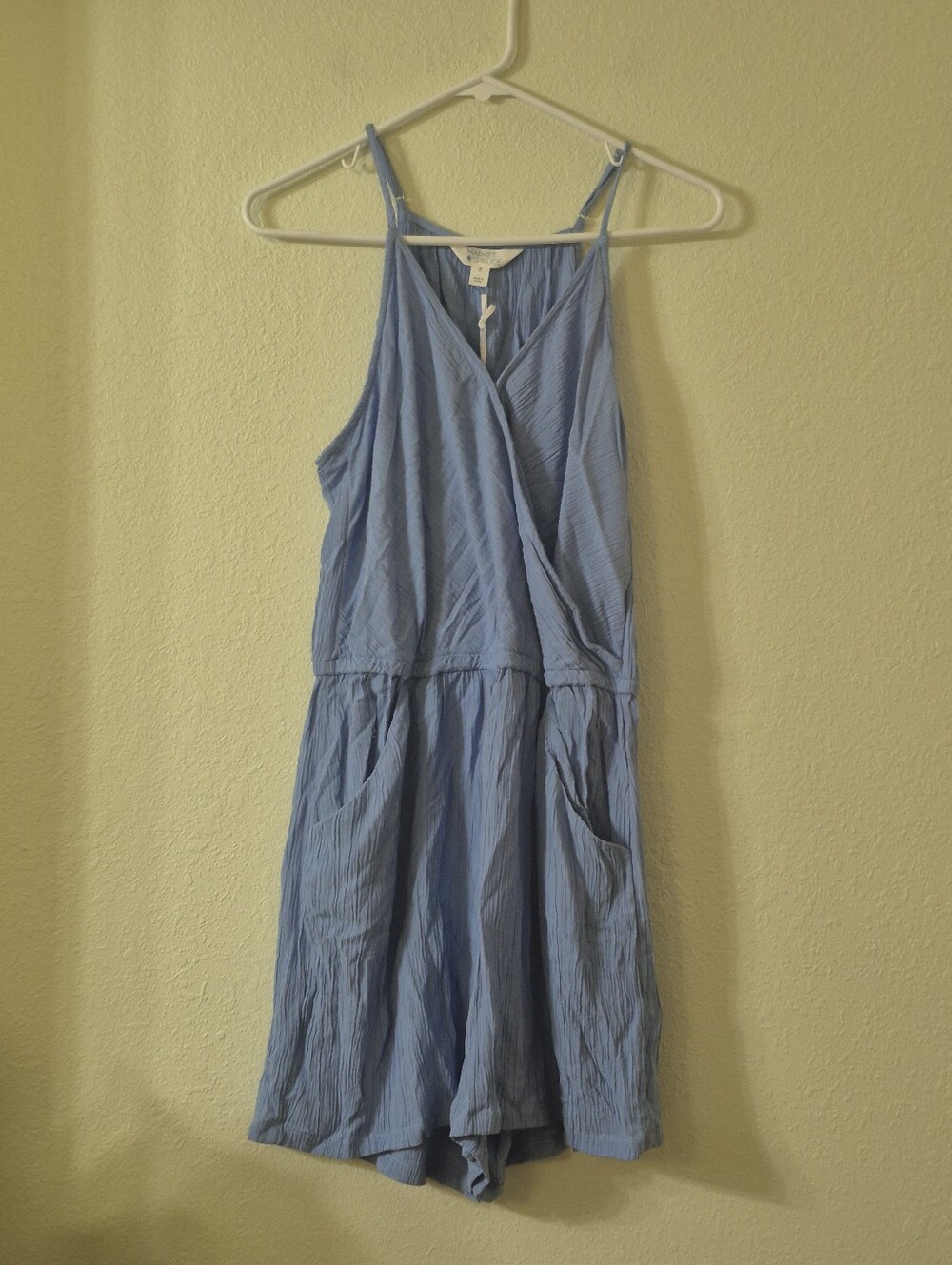 Market & Spruce Light Blue Sleeveless Romper